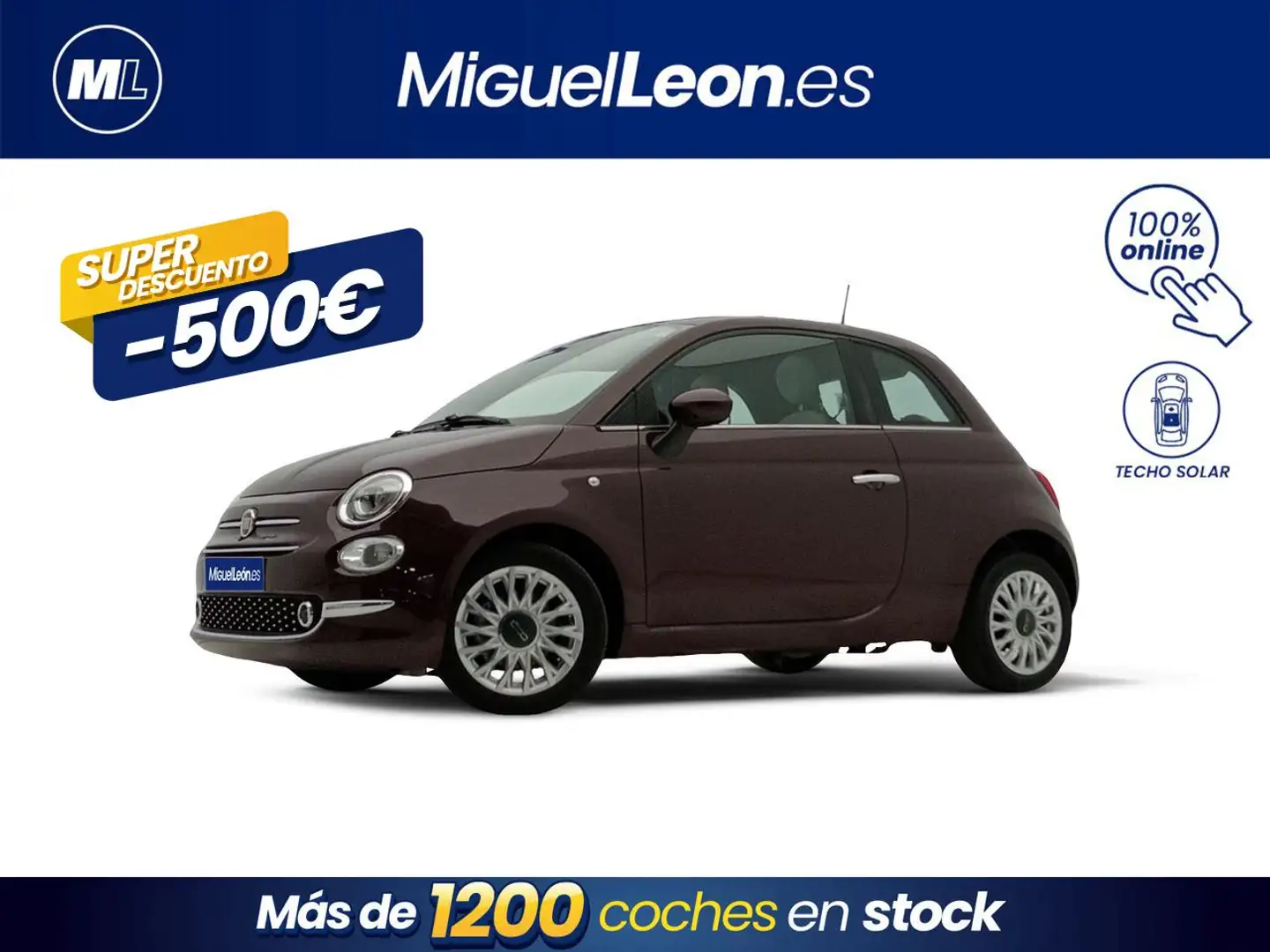 Fiat 500 Dolcevita 1.0 Hybrid 51KW (70 CV) Rojo - 1