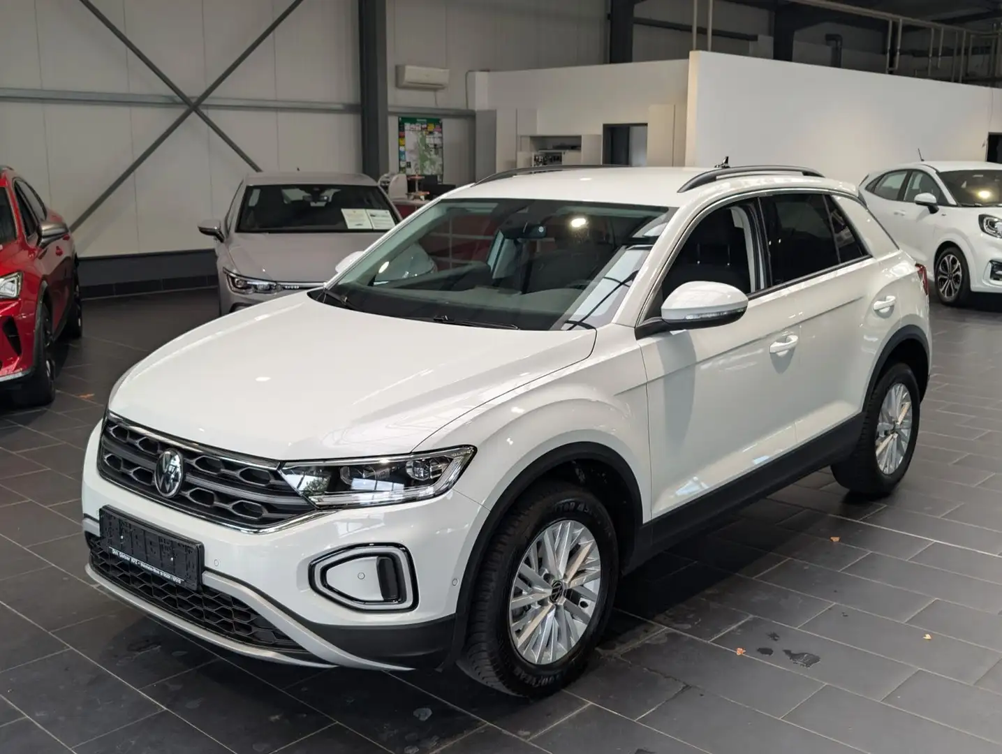 Volkswagen T-Roc 1.0 TSI OPF Life PDC Klimaaut. 1.Hand Weiß - 1