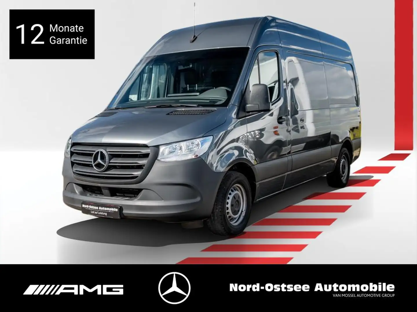 Mercedes-Benz Sprinter 314 L2H2 KAMERA AHK KLIMA DAB Gris - 1