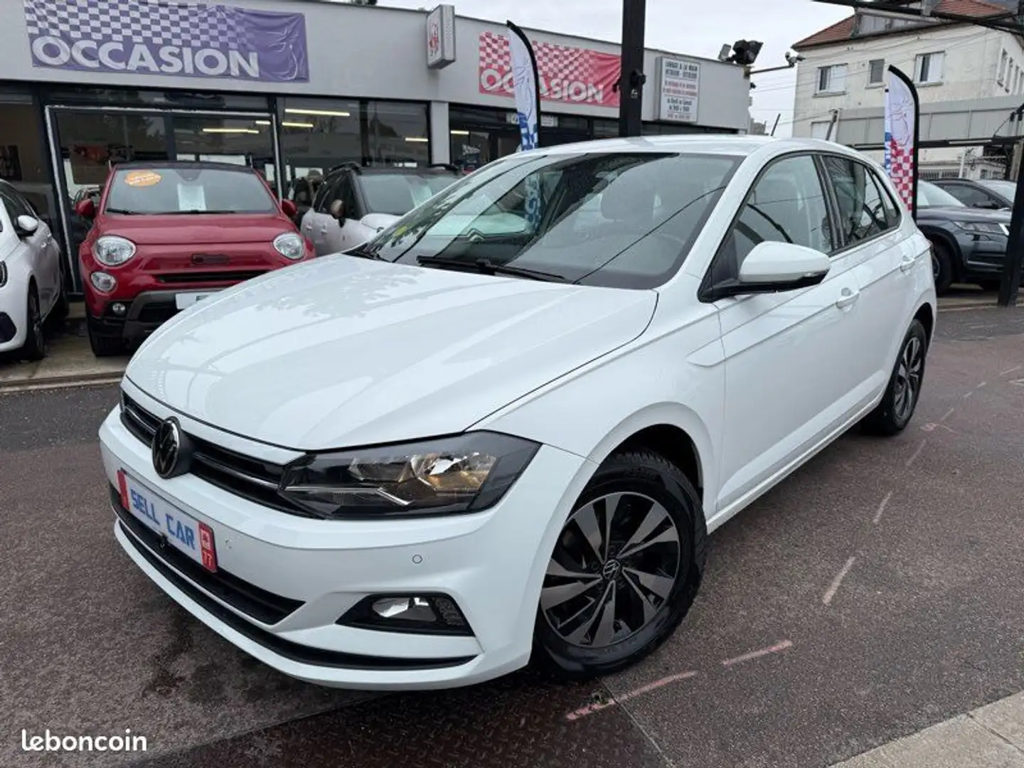 Volkswagen Polo 1.6 tdi 95ch Lounge Business DSG7 Blanc - 1