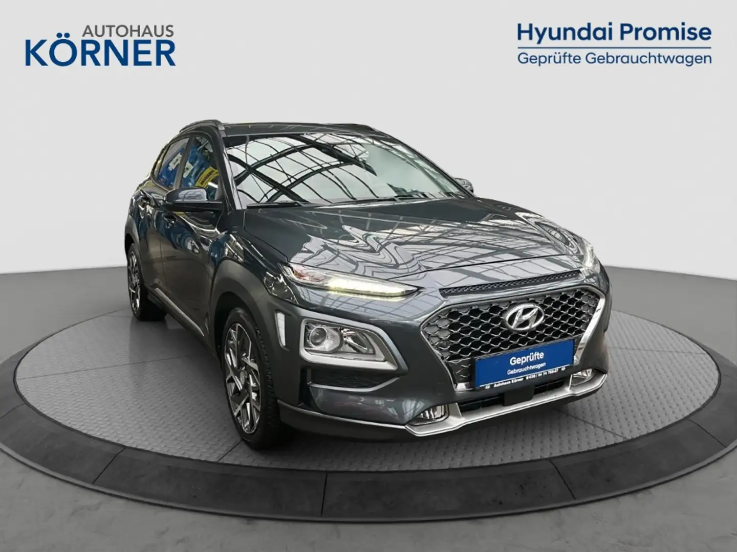 Hyundai KONA Hybrid STYLE *HUD*SITZHZG*NAVI*CAM*DAB* Grau - 1