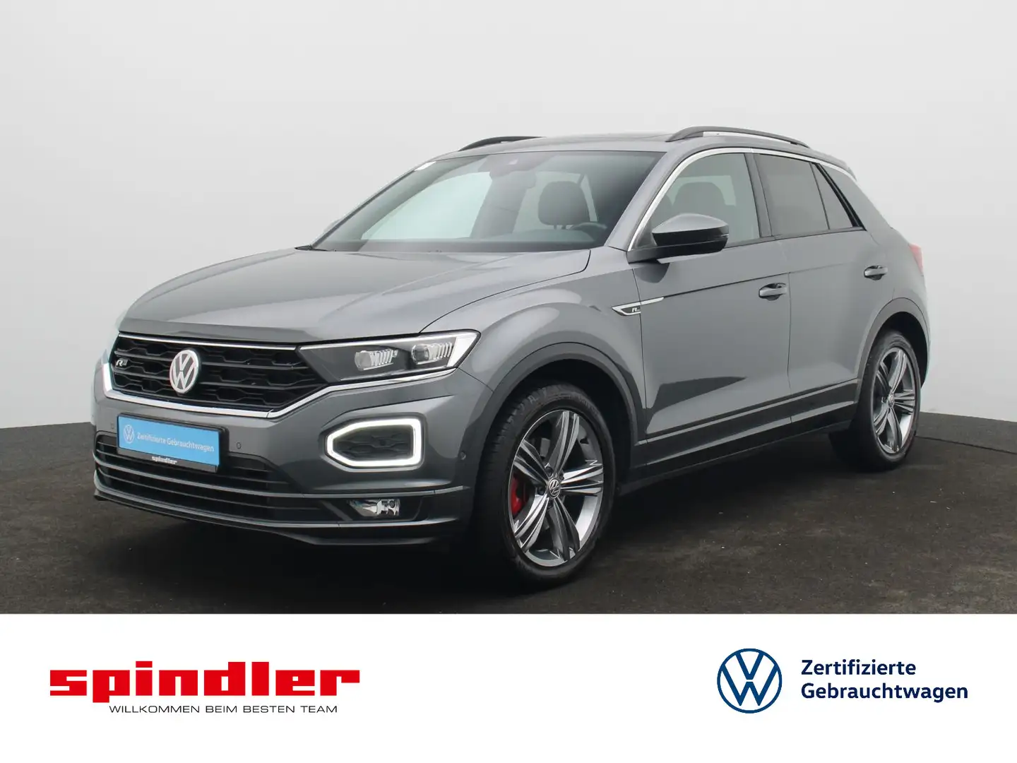 Volkswagen T-Roc R-Line 2.0 TDI 4M DSG / Pano, ACC, LED Grijs - 1
