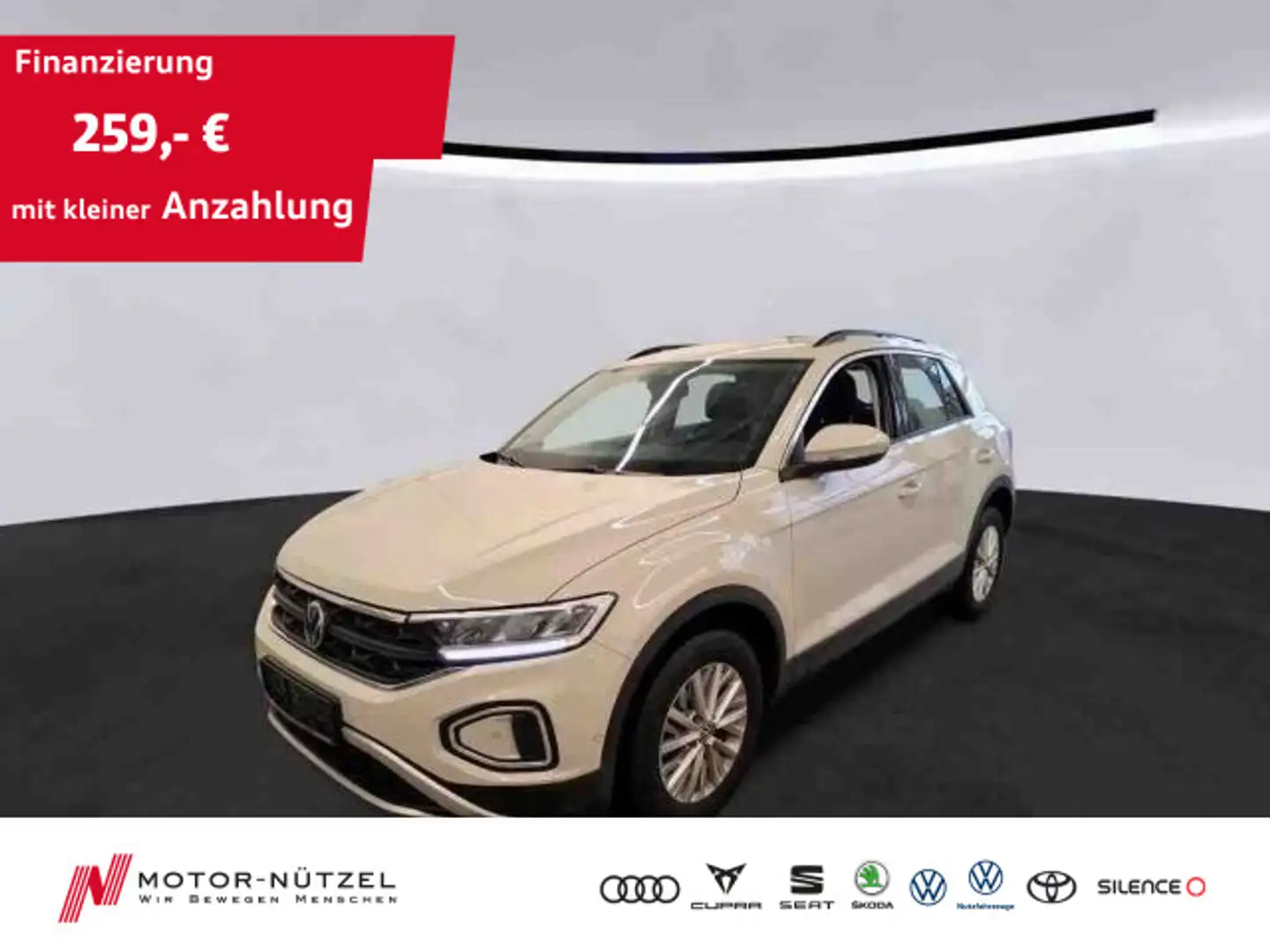 Volkswagen T-Roc 1.0TSI LIFE LED+APP+DAB+MFL+SHZ+PDC+PLA+VC Grau - 1