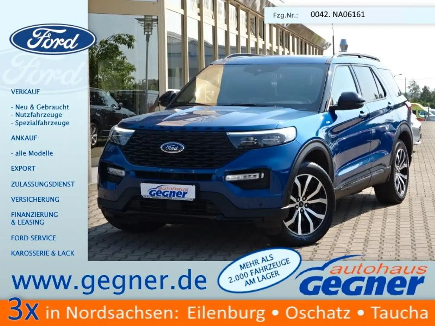Ford Explorer 457PS PHEV ST-Line 4x4 Panorama Navi Blau - 1