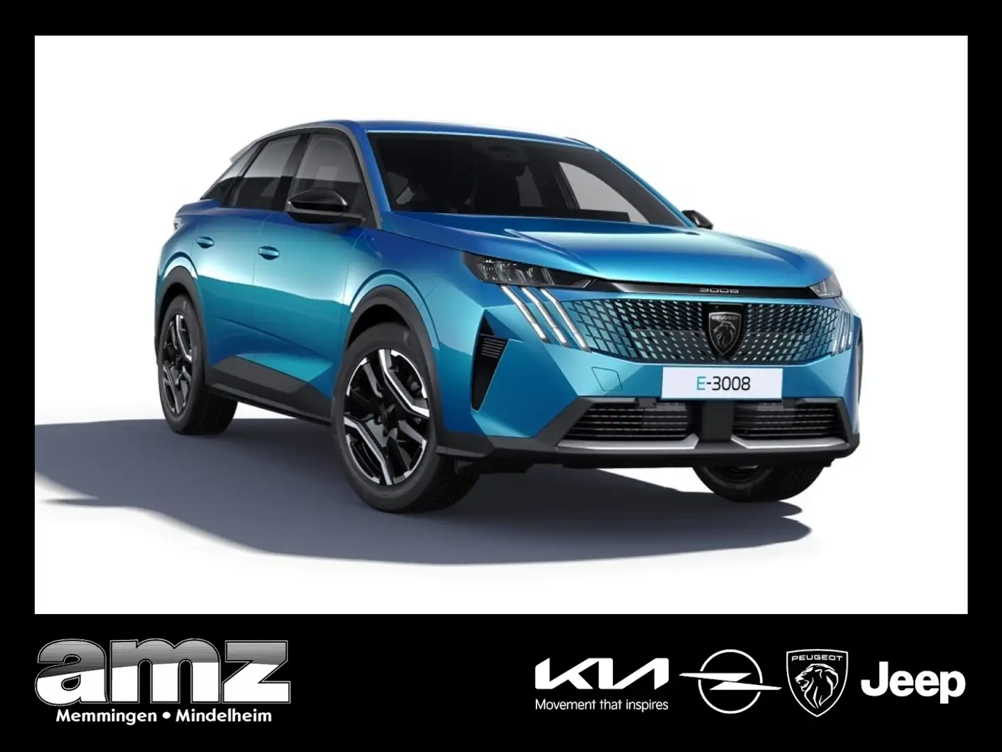 Peugeot 3008 Elektro Allure Longe Range *Geewerbekunden* Blau - 1
