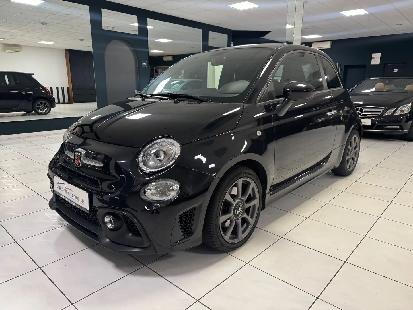 Abarth 595 500 595/ALCANTARA/KLIMA/MFL/ZAHNRIEMEN NEU! Schwarz - 1