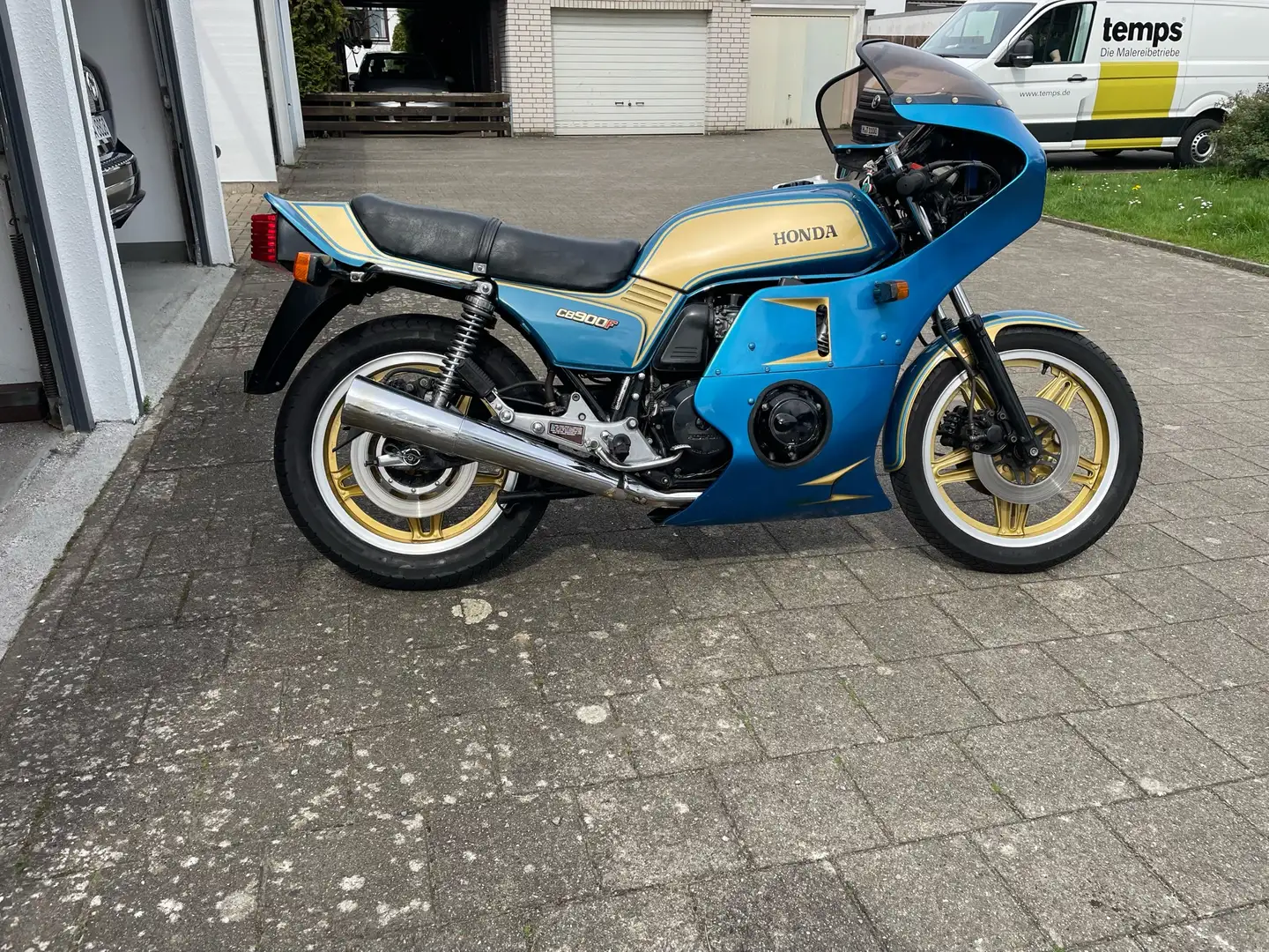 Honda CB 900 boldor Bleu - 1