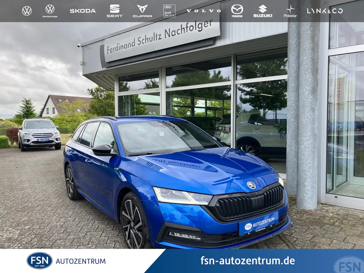 Skoda Octavia Combi 2.0 TDI Sportline DSG MATRIX NAVI HUD ACC Bleu - 1
