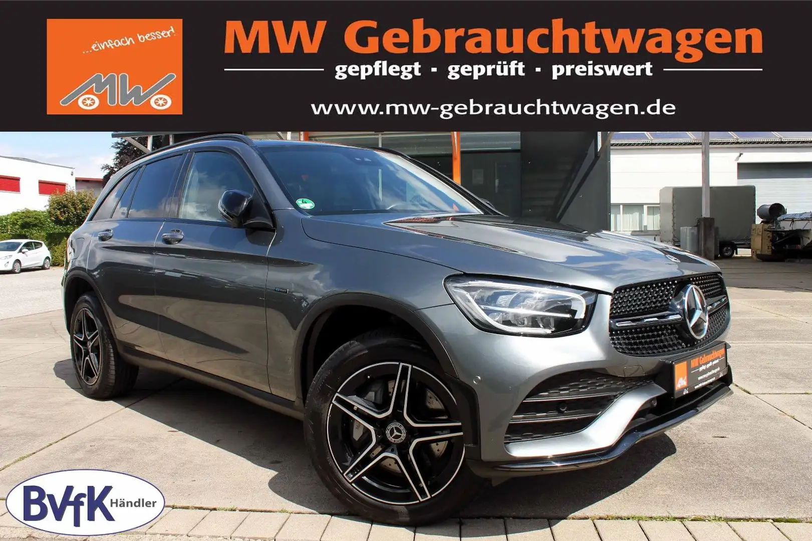 Mercedes-Benz GLC 300 de 4M 2XAMG ACC LED PANO SHZ KAM AHK Gris - 1