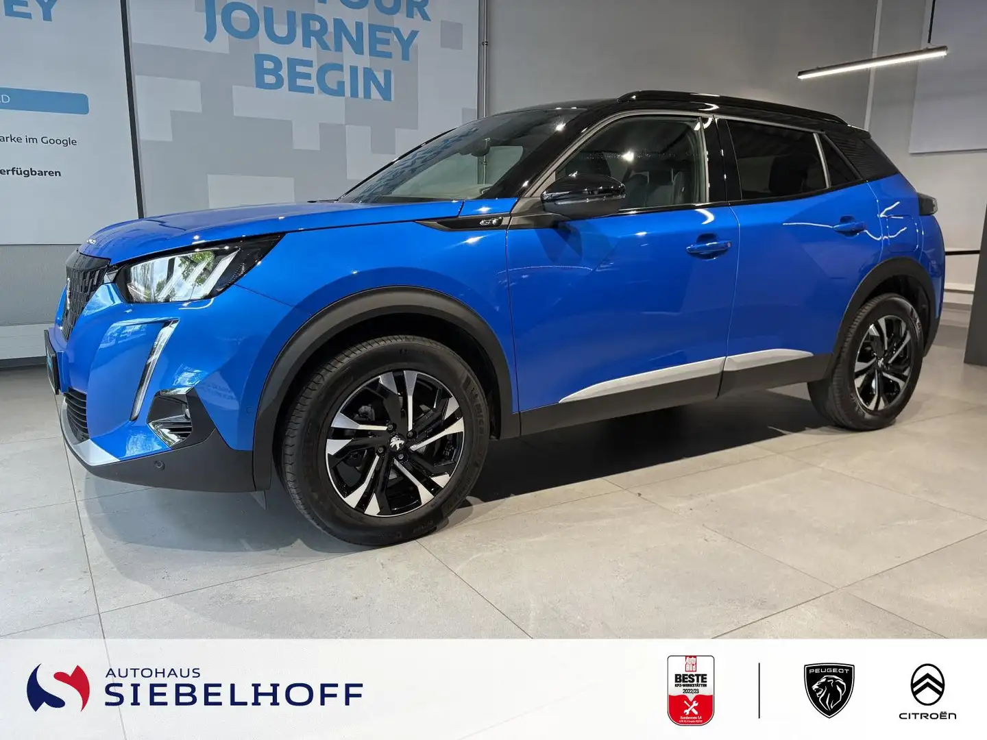 Peugeot 2008 GT PureTech 130 *NAV*SHZ*CAM*LED*PDC* Blau - 1