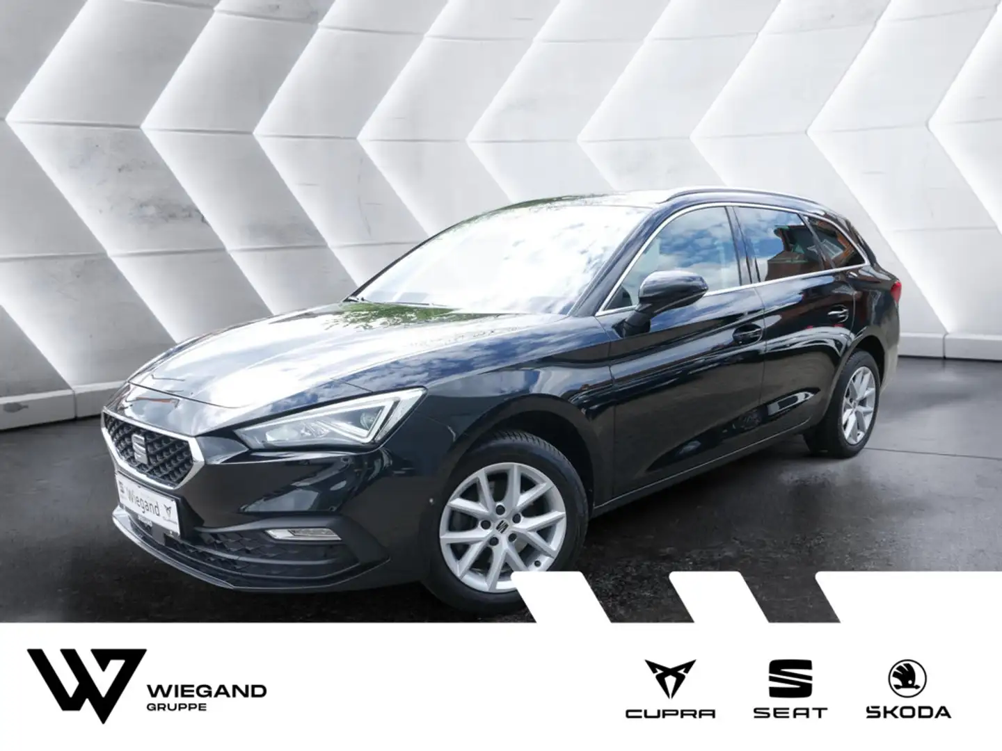 SEAT Leon Sportstourer 1.5 eTSI Style VOLL-LED SHZ Negro - 1