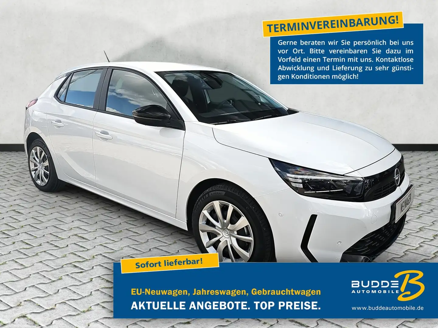Opel Corsa 1.2 Edition Tempomat PDC v+h/ Kamera/ SHZ Wit - 1