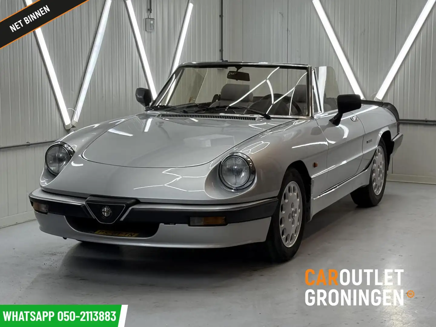 Alfa Romeo Spider 2.0 QV |ORI NL |PININFARINA |QUADRIFOGLIO VERDE Grijs - 1
