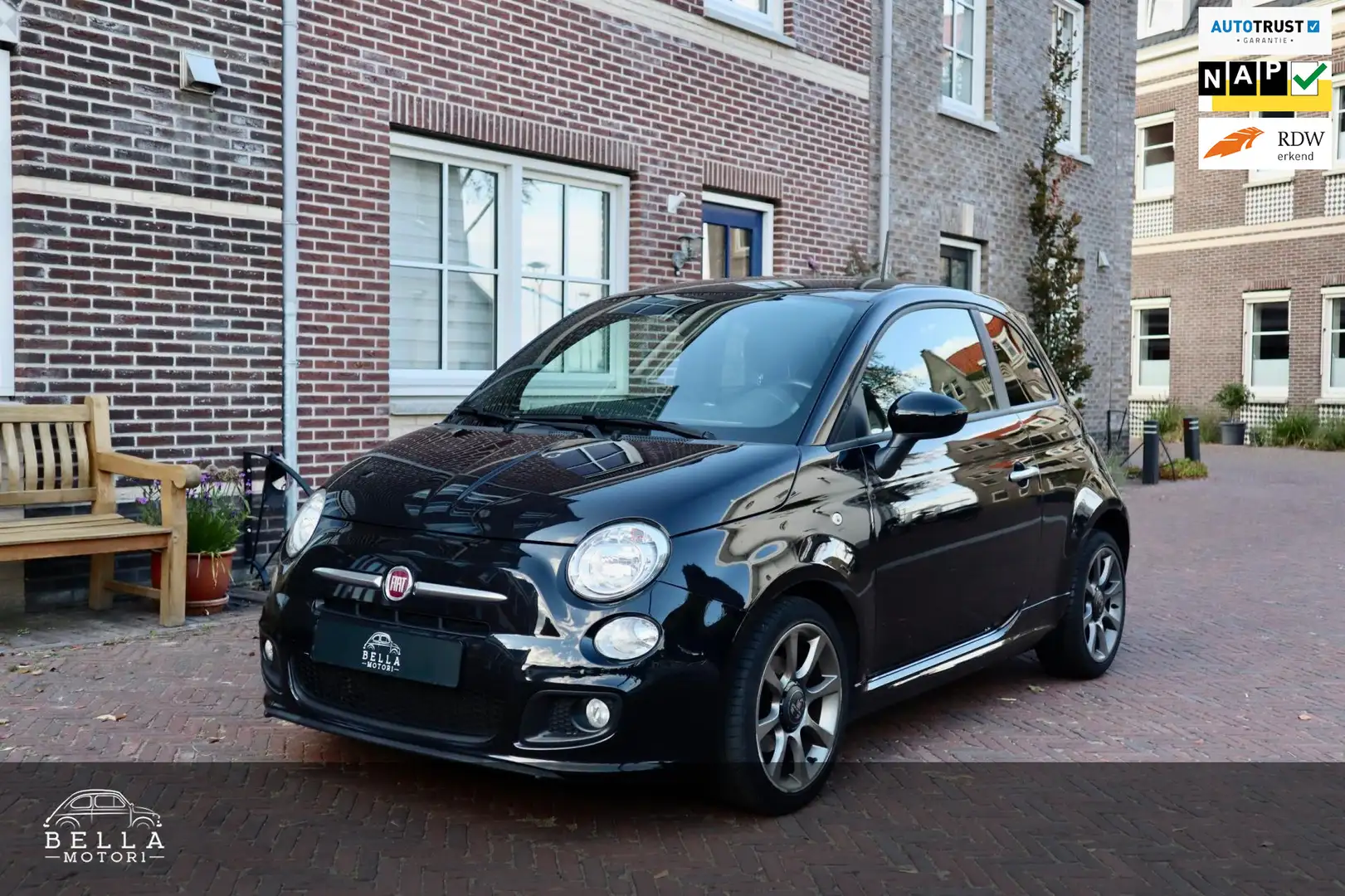 Fiat 500 S 0.9 TwinAir | Sportstoelen | Sportbumpers | Lich Negro - 1