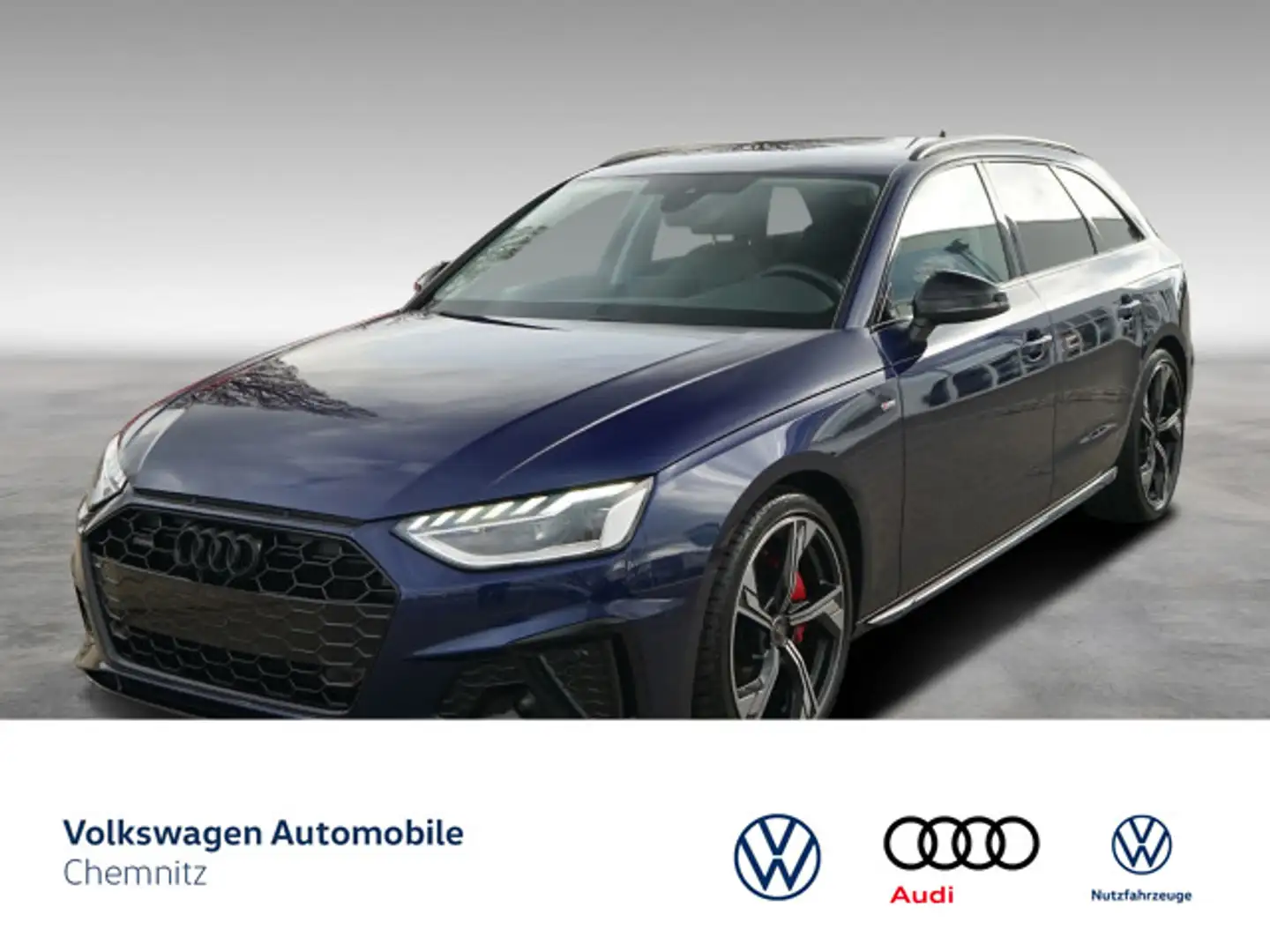 Audi A4 quattro 40 TDI S line B&O CarPlay LED Bleu - 1