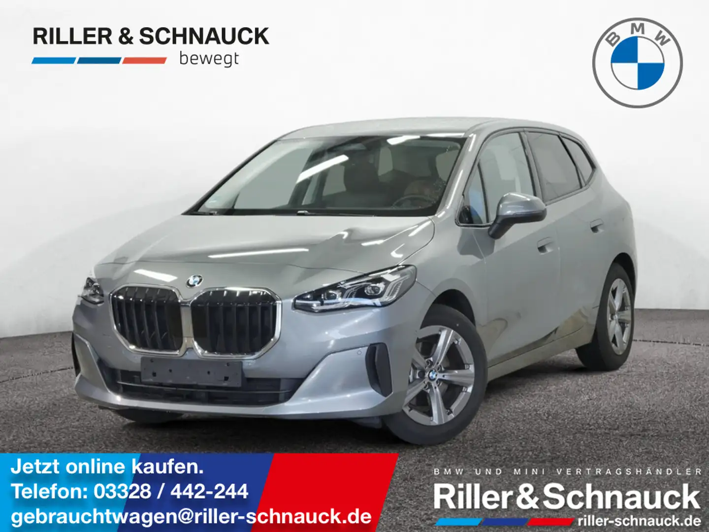 BMW 218 i Active Tourer LED+NAVI+KAM+SHZG+MEM Grau - 1