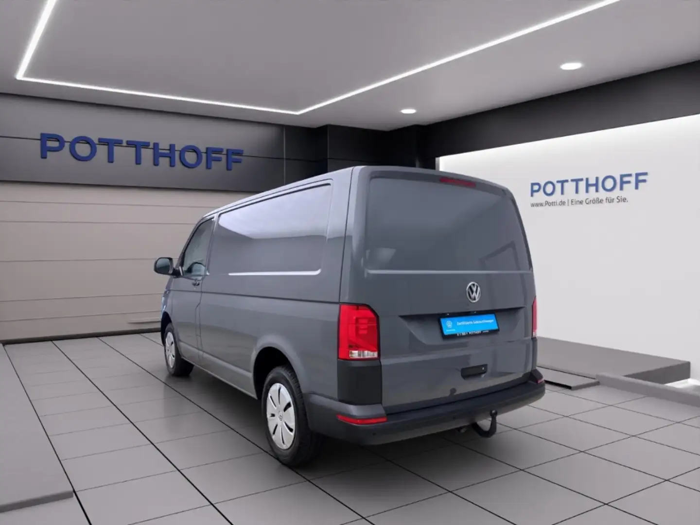 Volkswagen T6.1 Transporter Kasten 2.0 TDI NAVI AHK KLIMA PDC Gris - 2