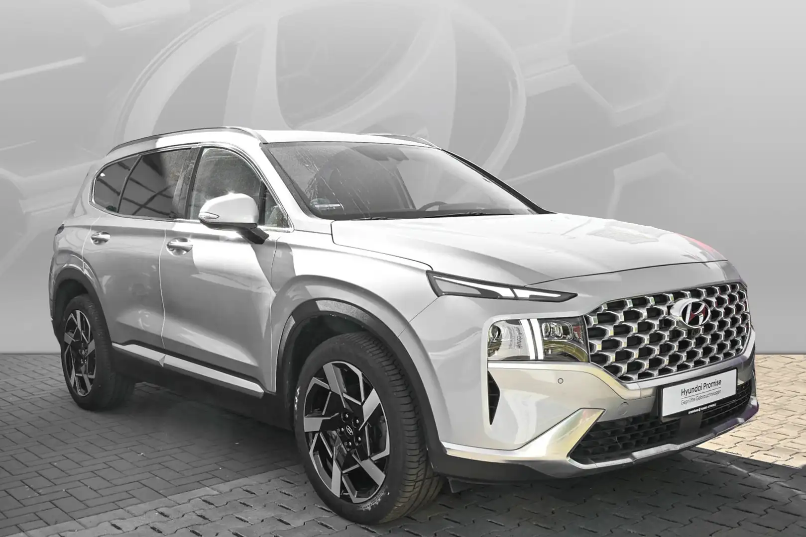 Hyundai SANTA FE 5-Sitzer 2.2 CRDi Prime HEAD UP/KRELL/360 Argent - 2