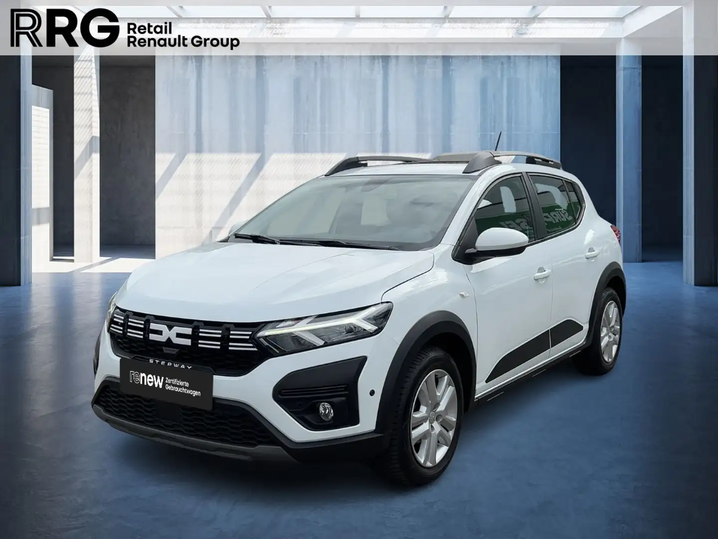 Dacia Sandero TCe 90 EDC Stepway Automatik Schiebedach Weiß - 1