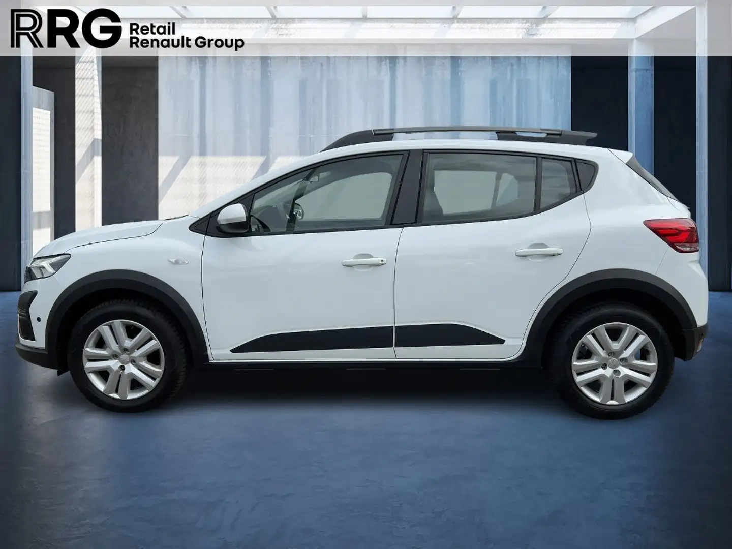 Dacia Sandero TCe 90 EDC Stepway Automatik Schiebedach Weiß - 2
