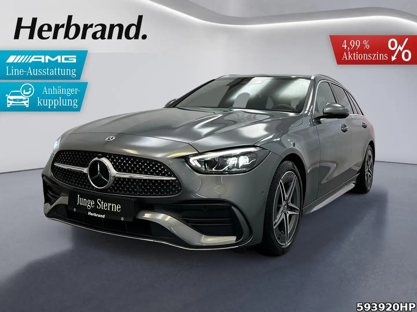 Mercedes-Benz C 300 d T-AMG AHK DISTRONIC CarPlay Grau - 1