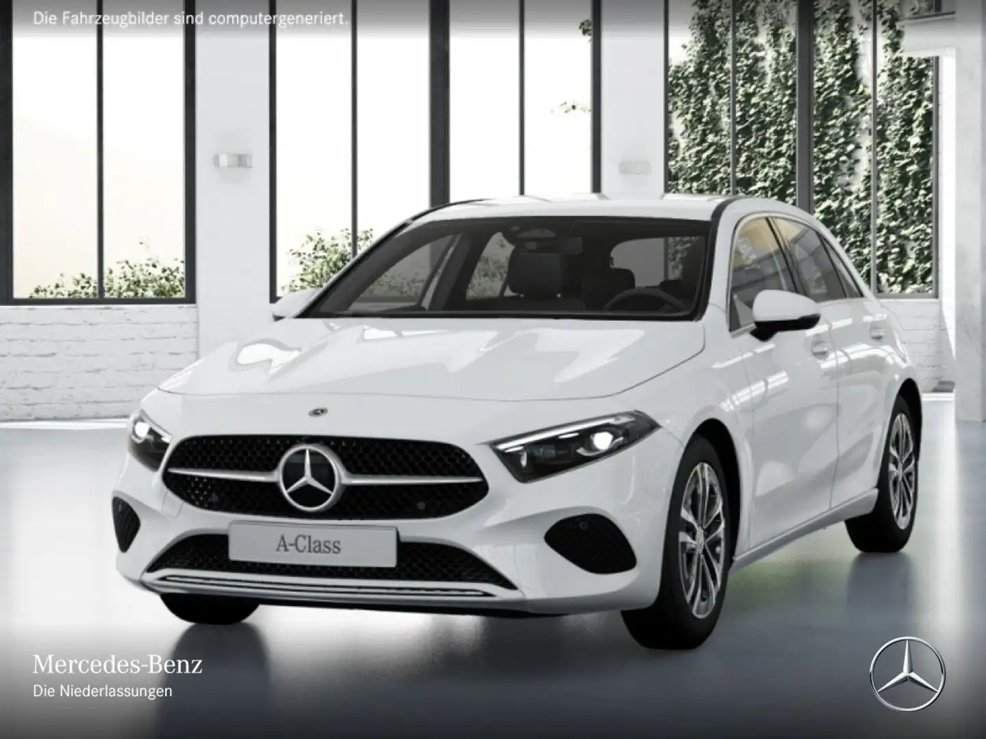Mercedes-Benz A 220 d PROGRESSIVE+AHK+MULTIBEAM+KAMERA+TOTW+8G Weiß - 2