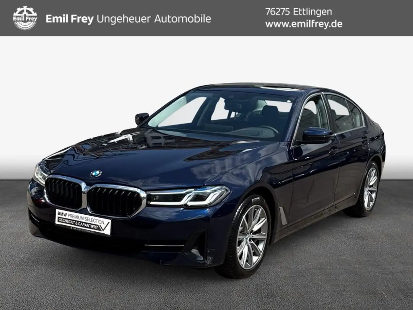 BMW 520 d Aut. Laser Head-Up Standheizung Glasdach Blau - 1