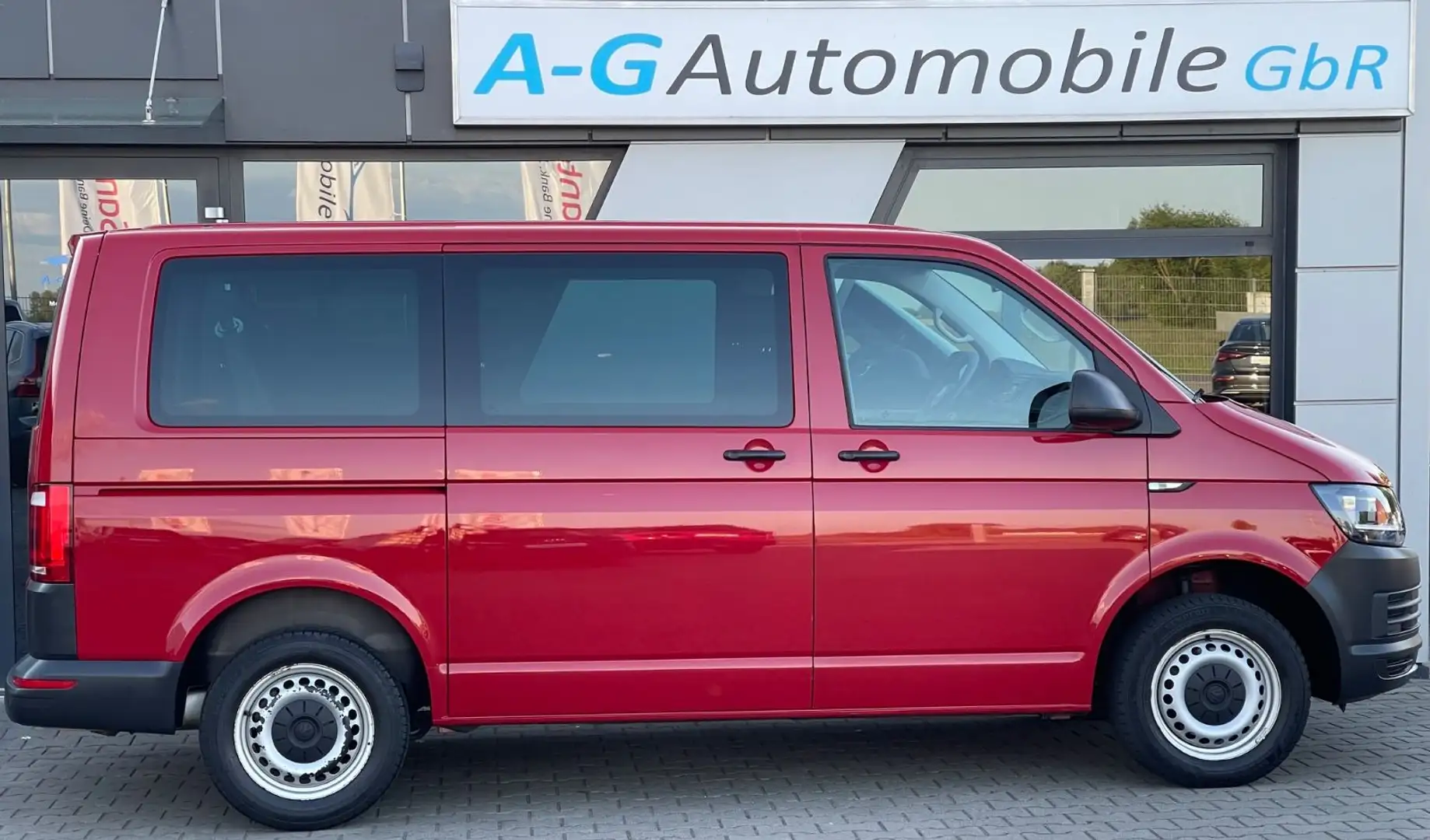 Volkswagen T6 Transporter 2.0 TDI 9-Sitzer Klima Standheizu Rot - 2