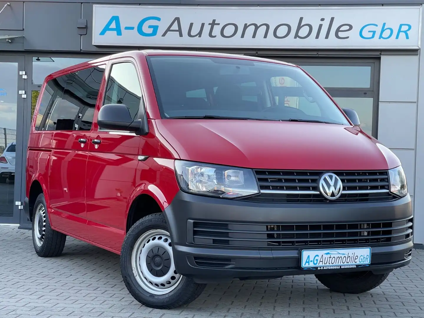 Volkswagen T6 Transporter 2.0 TDI 9-Sitzer Klima Standheizu Rot - 1