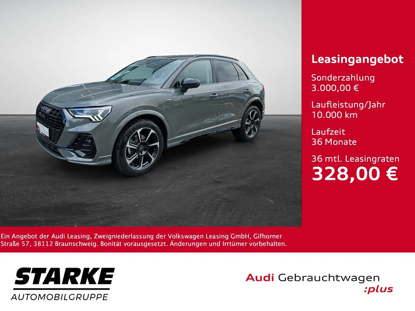 Audi Q3 35 TFSI S tronic S line ASI LED 19-Zoll Sportsi... Grau - 1