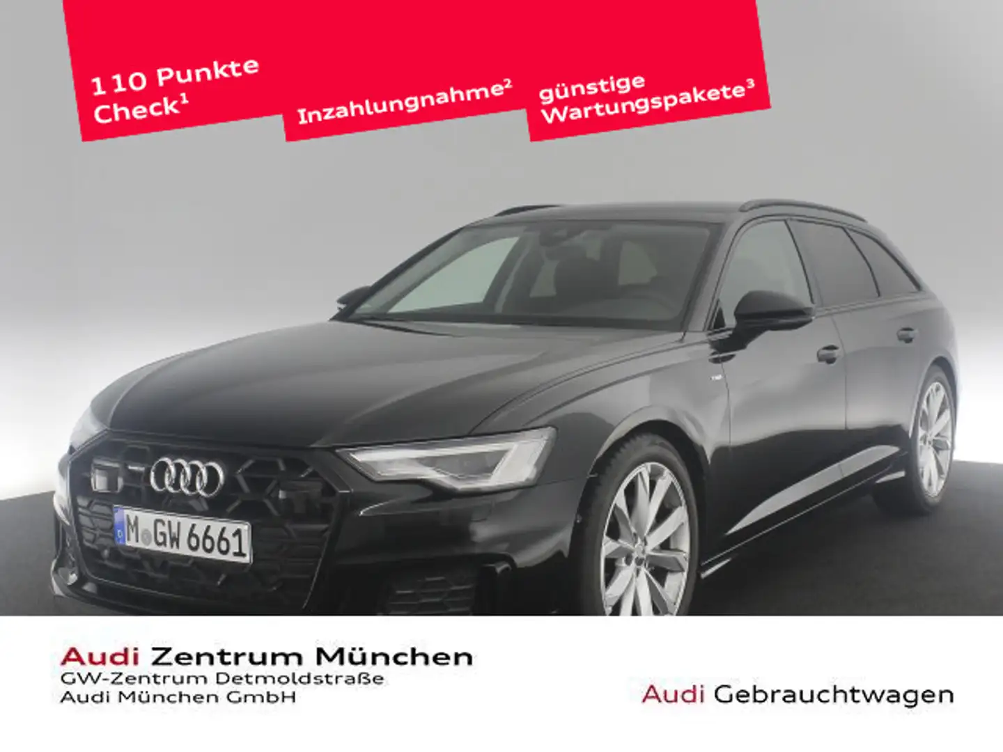 Audi A6 40 TDI qu. S tronic S line AHK/Matrix/A Schwarz - 1
