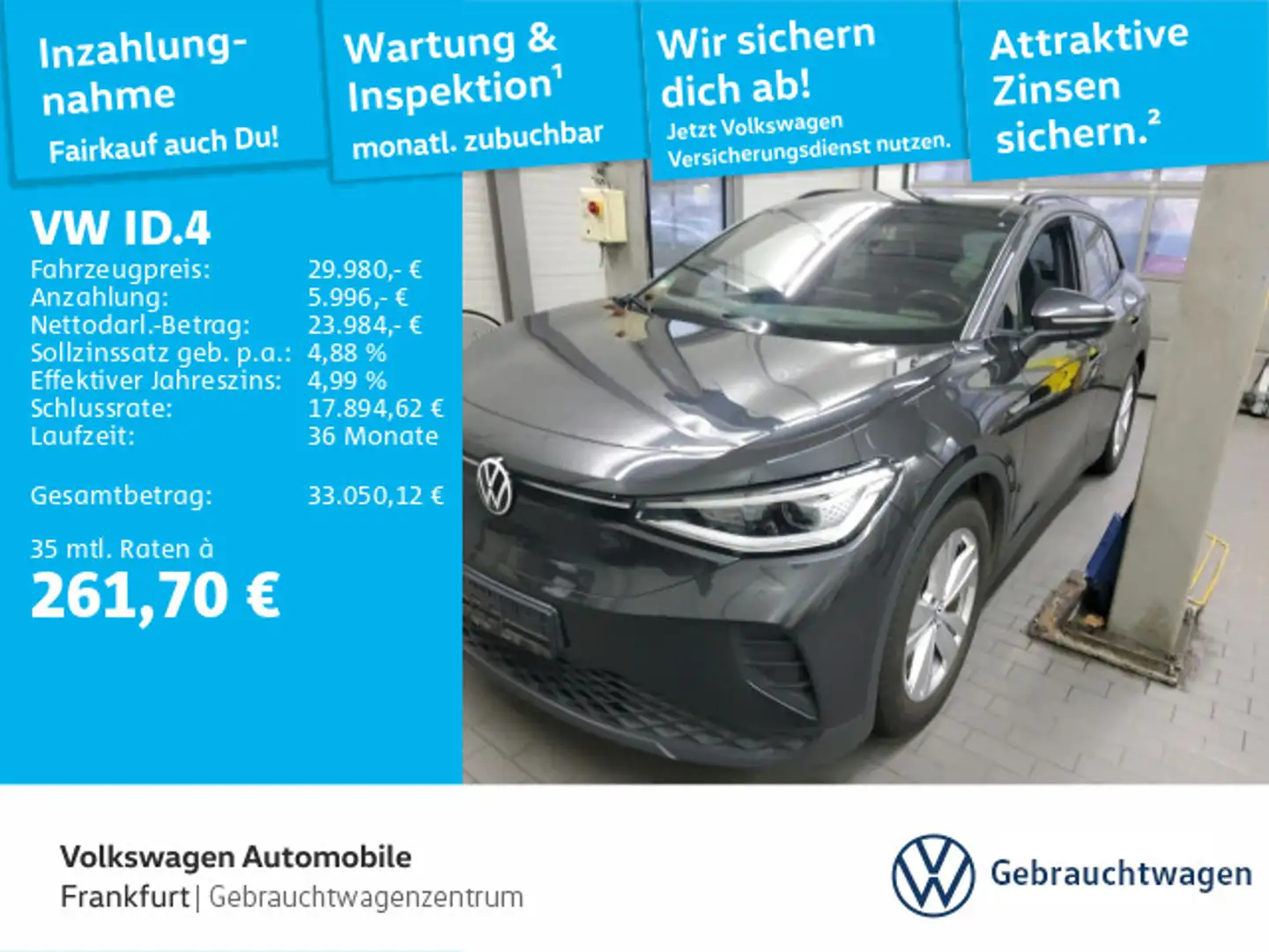 Volkswagen ID.4 Pro Performance Navi IQ.Light ACC SideAssis Grau - 1
