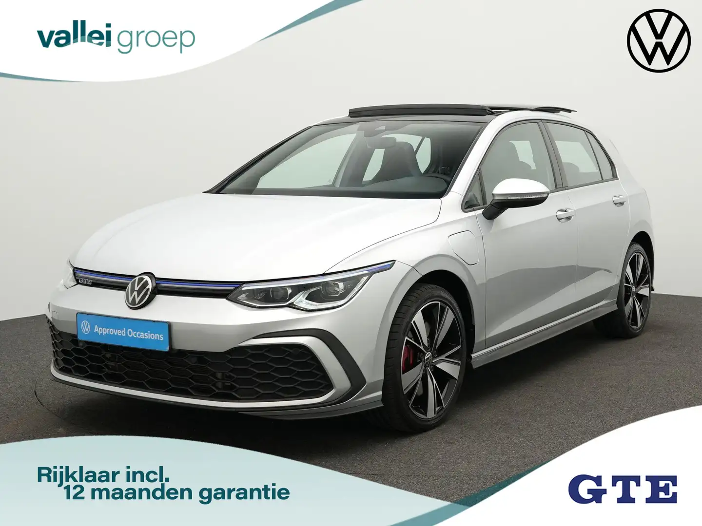 Volkswagen Golf GTE 1.4 eHybrid 245 pk DSG | IQ Light | Panoramadak | Argintiu - 1