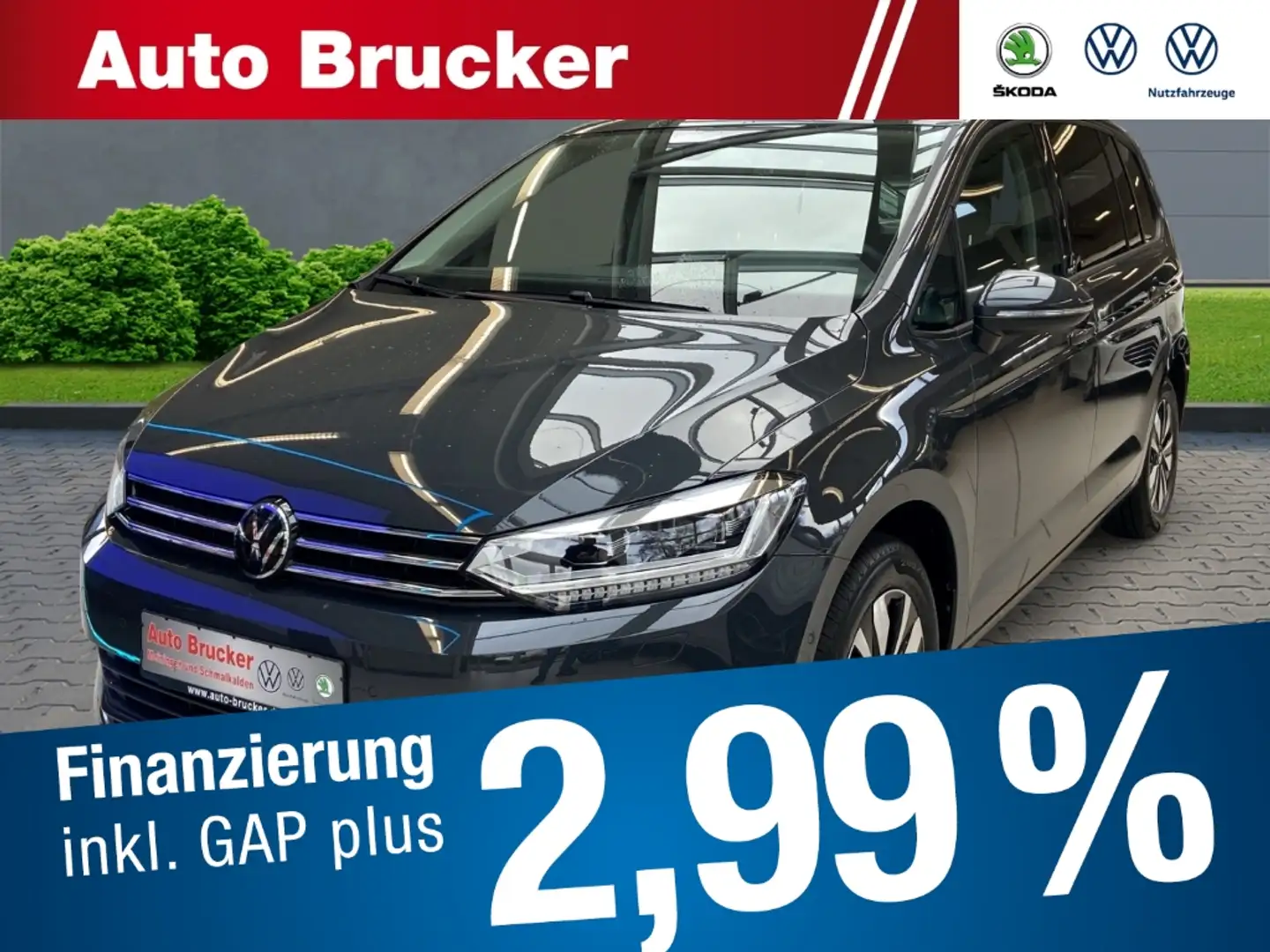 Volkswagen Touran Move 2.0 TDI+DSG+AHK+LED+Navi+3-Zonen-Klima+SHZ Grau - 1
