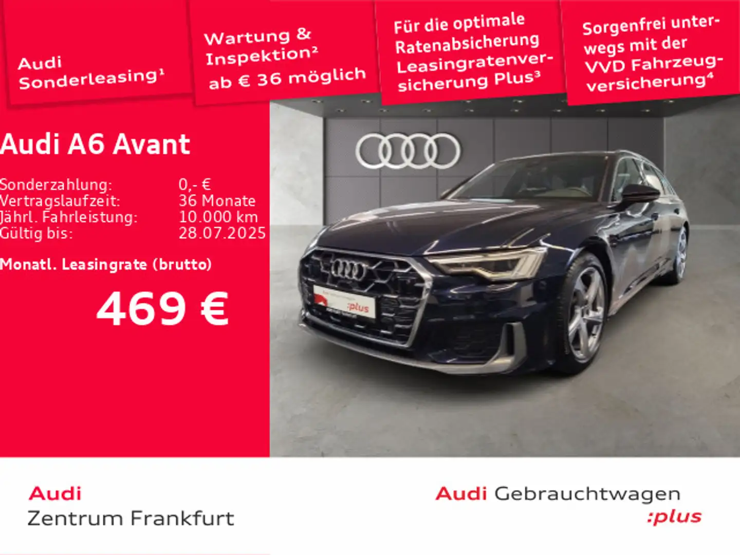 Audi A6 50 TDI quattro tiptronic S line Matrix- Blau - 1