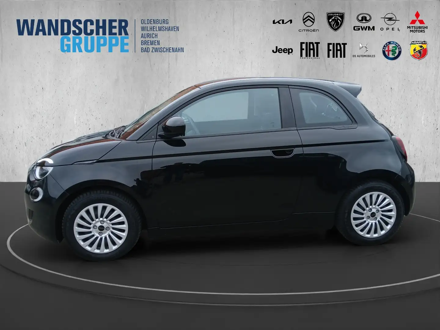 Fiat 500e Action +SHZ+SoundSys+SpurH+AUTOMATIK Schwarz - 2