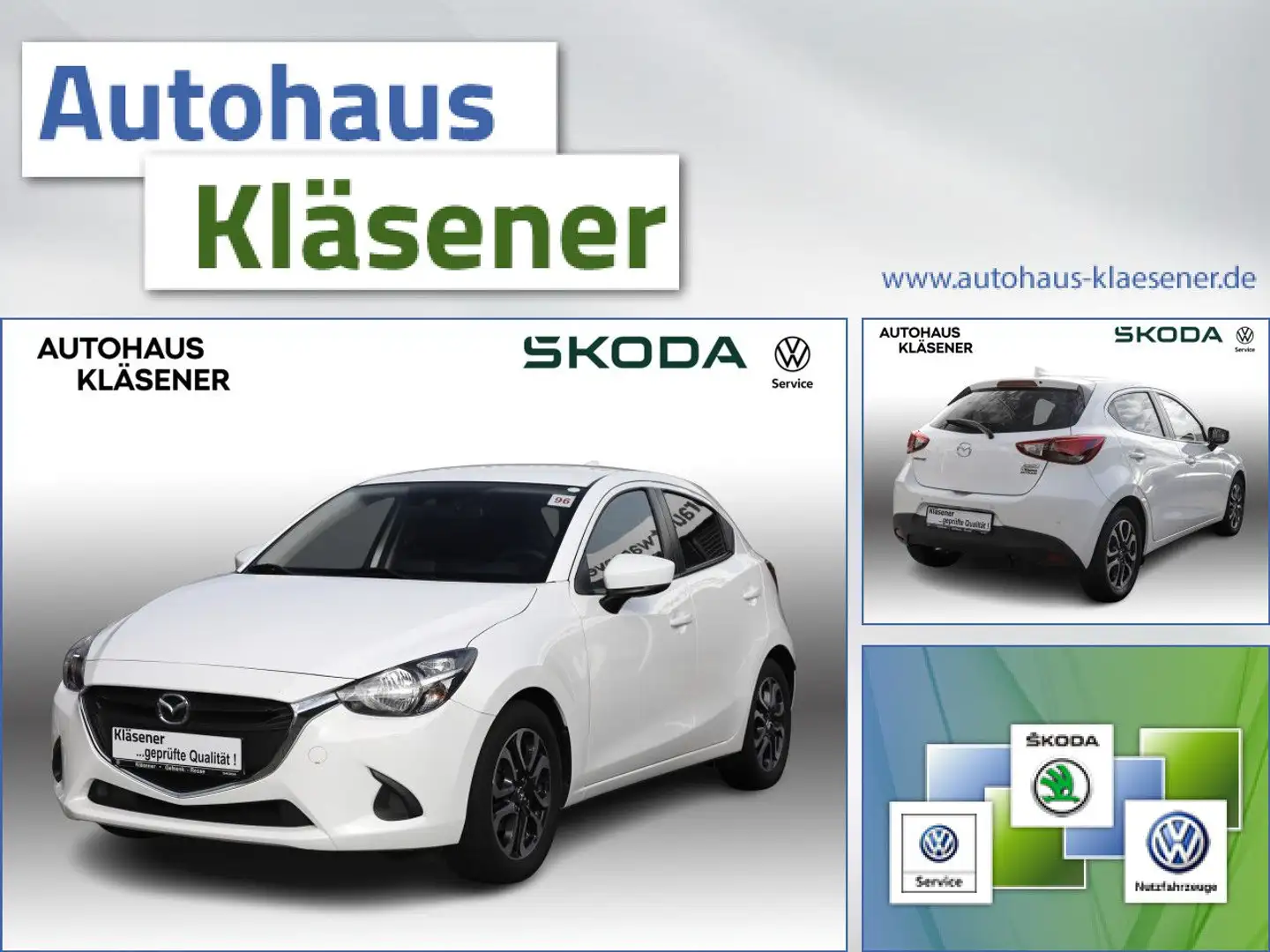 Mazda 2 Kizoku 1.5 Skyactiv G 90 66 KW Weiß - 1