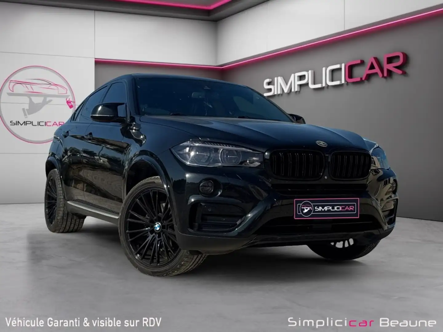 BMW X6 F16 xDrive40d 313 ch Lounge Plus A FULL BLACK Noir - 1