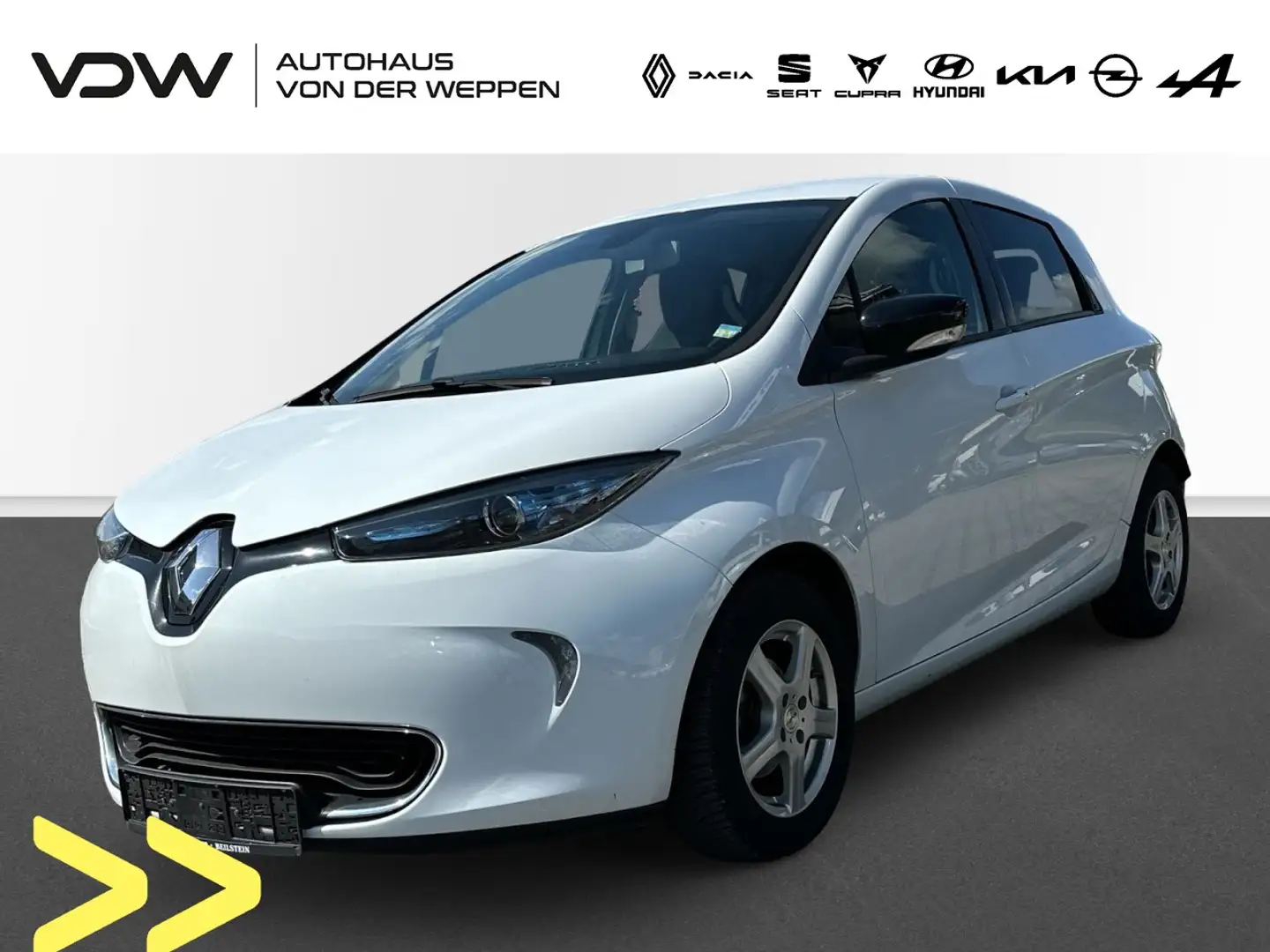 Renault ZOE Intens 22 kWh Mietbatterie Klima Navi Weiß - 1