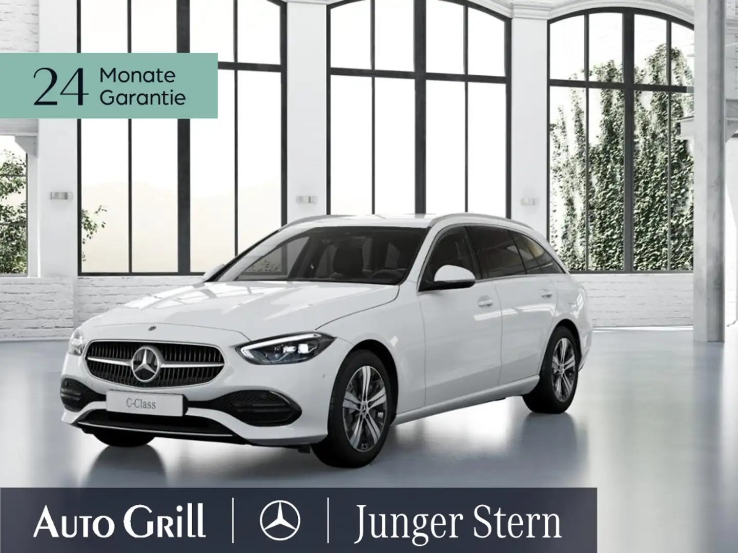 Mercedes-Benz C 300 e T Avantgarde AHK LED RüKa MBUX LED Weiß - 2