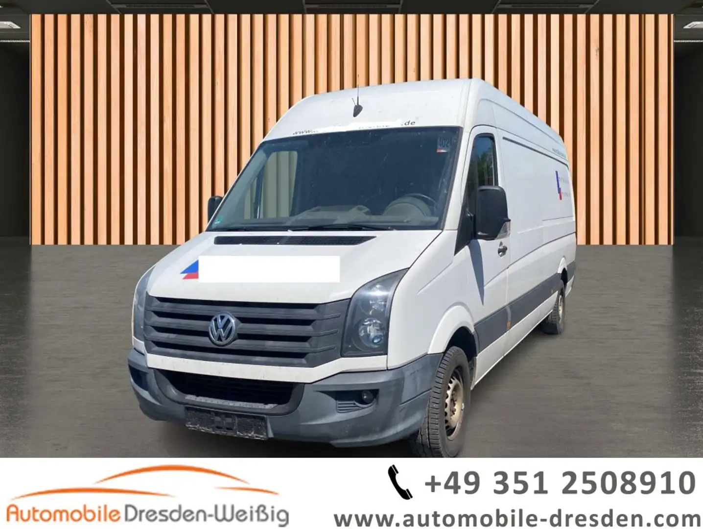 Volkswagen Crafter 35 lang L4H2 Hochdach*1.Hand Weiß - 1