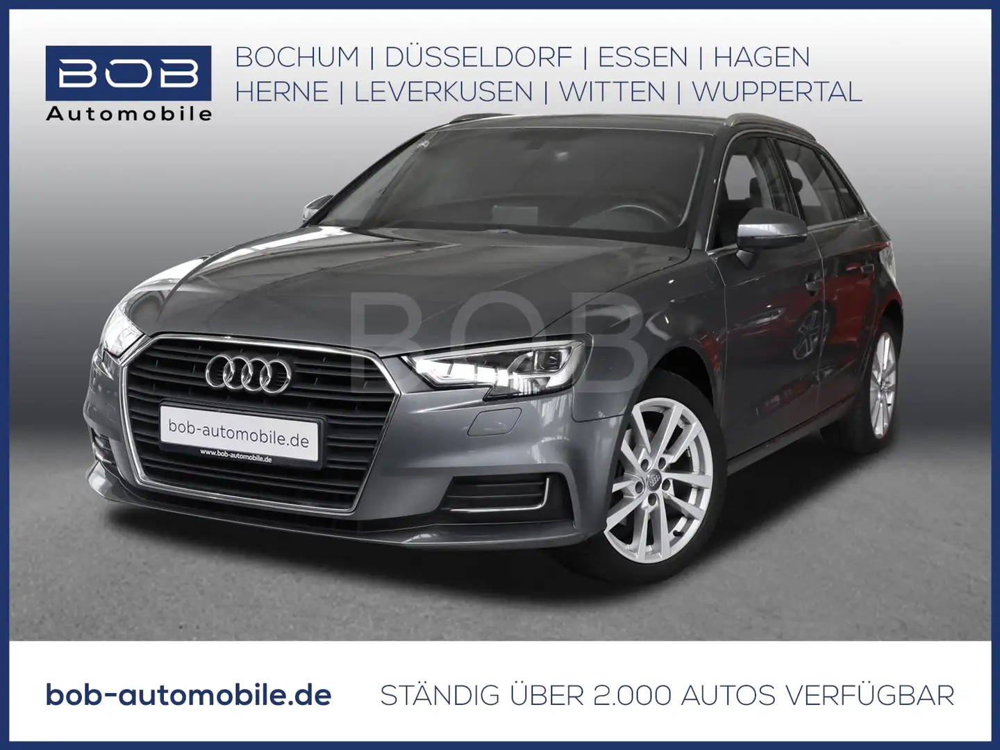 Audi A3 Sportback 2.0 TDI Design NAVI LED SHZ ALU GRA Gris - 1