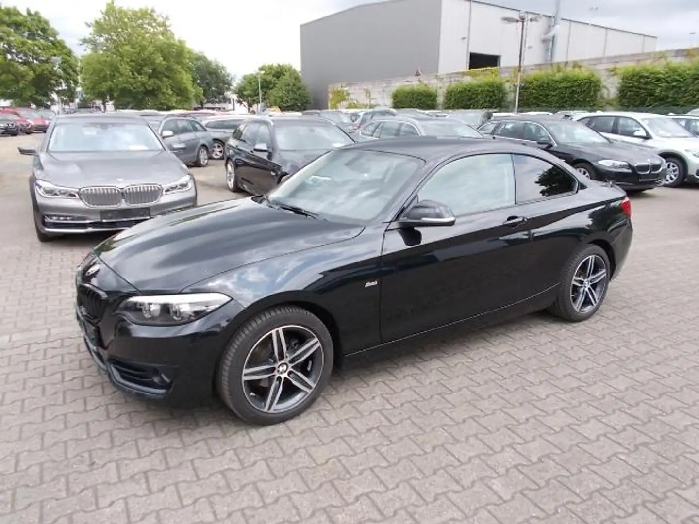 BMW 218 218i Coupe Sport Line, Navi LED PDC Teilleder Negro - 1