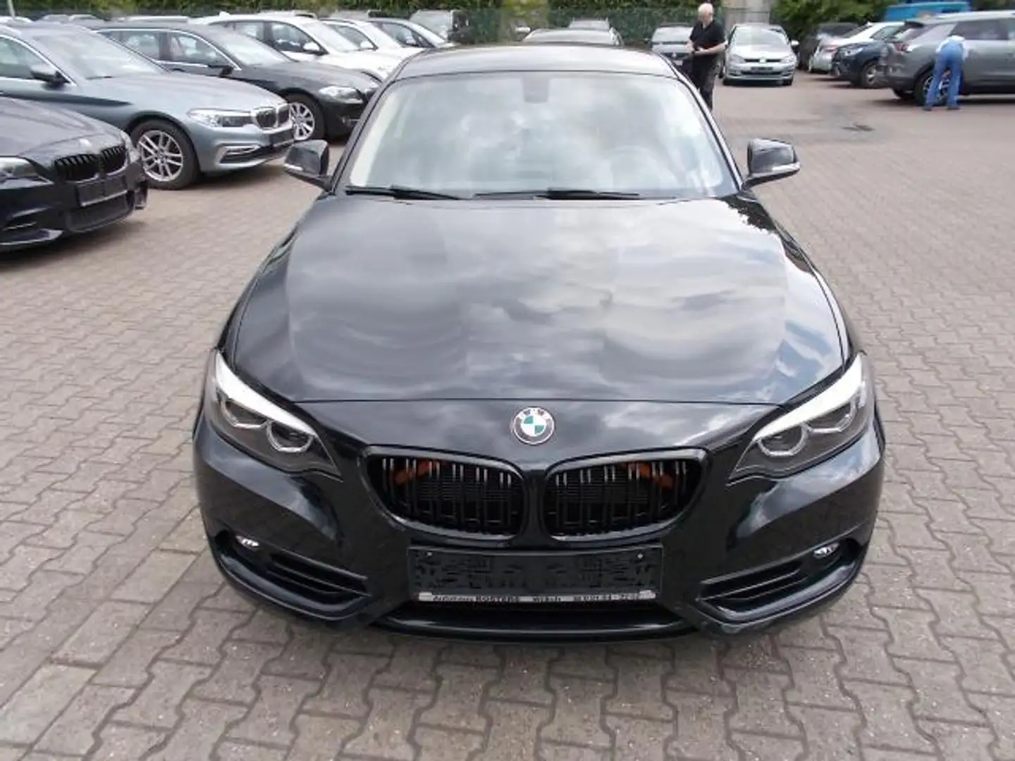 BMW 218 218i Coupe Sport Line, Navi LED PDC Teilleder Negro - 2