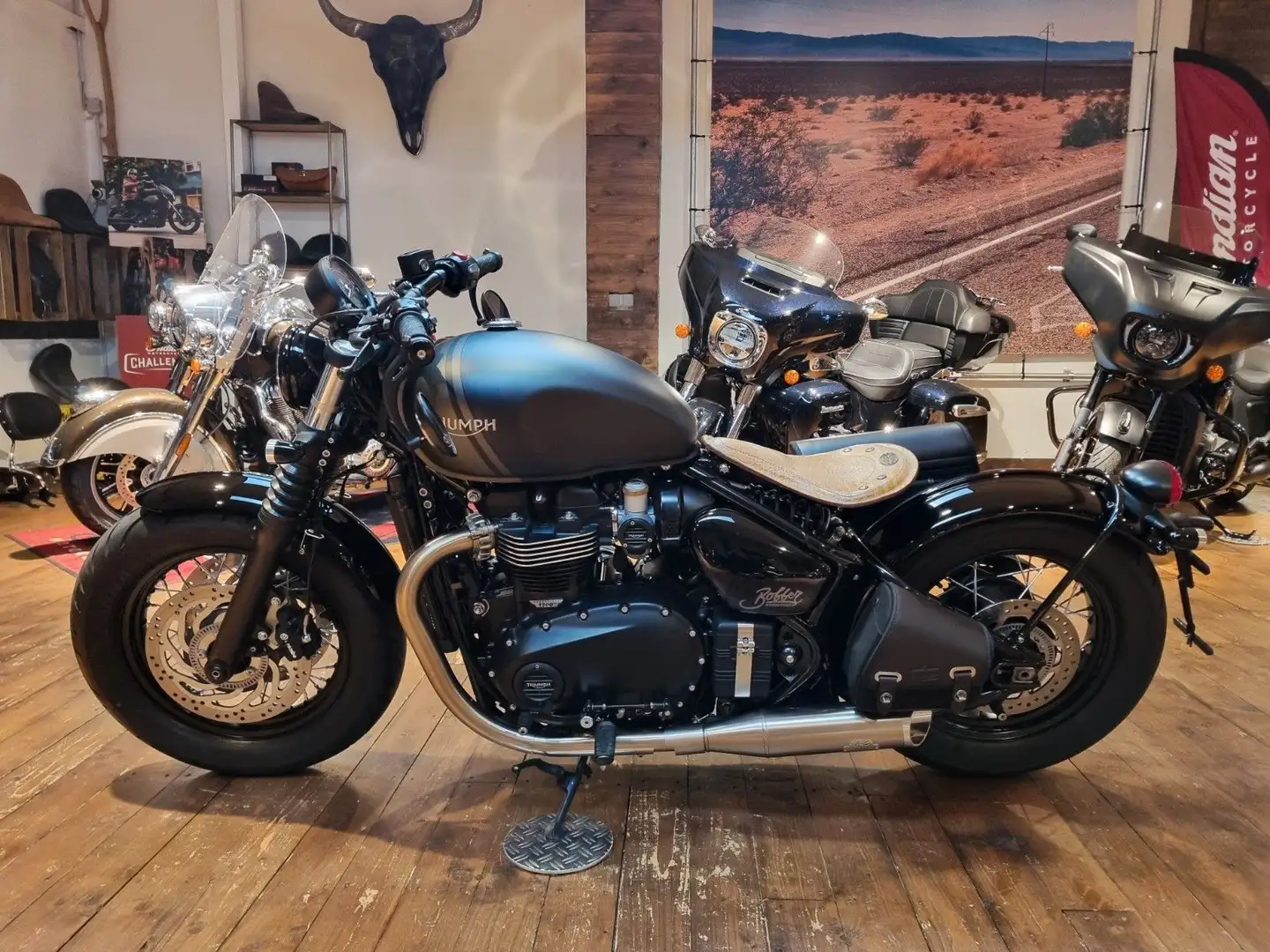 Triumph Bonneville Bobber J & H" 100 Jahre (250/4,99 %) Gris - 1