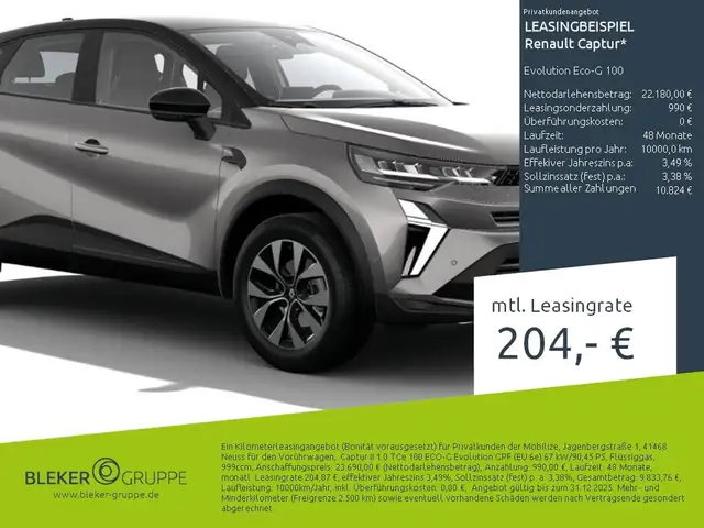 Renault Captur Evolution Eco-G 100
