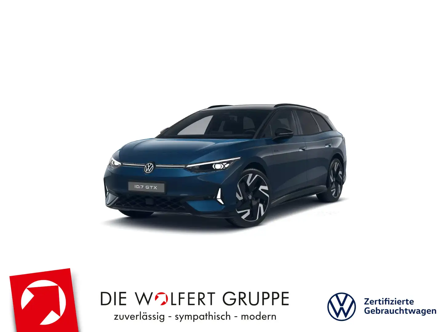 Volkswagen ID.7 Tourer GTX 4Motion AHK 360° MATRIX ACC NAVI Bleu - 1