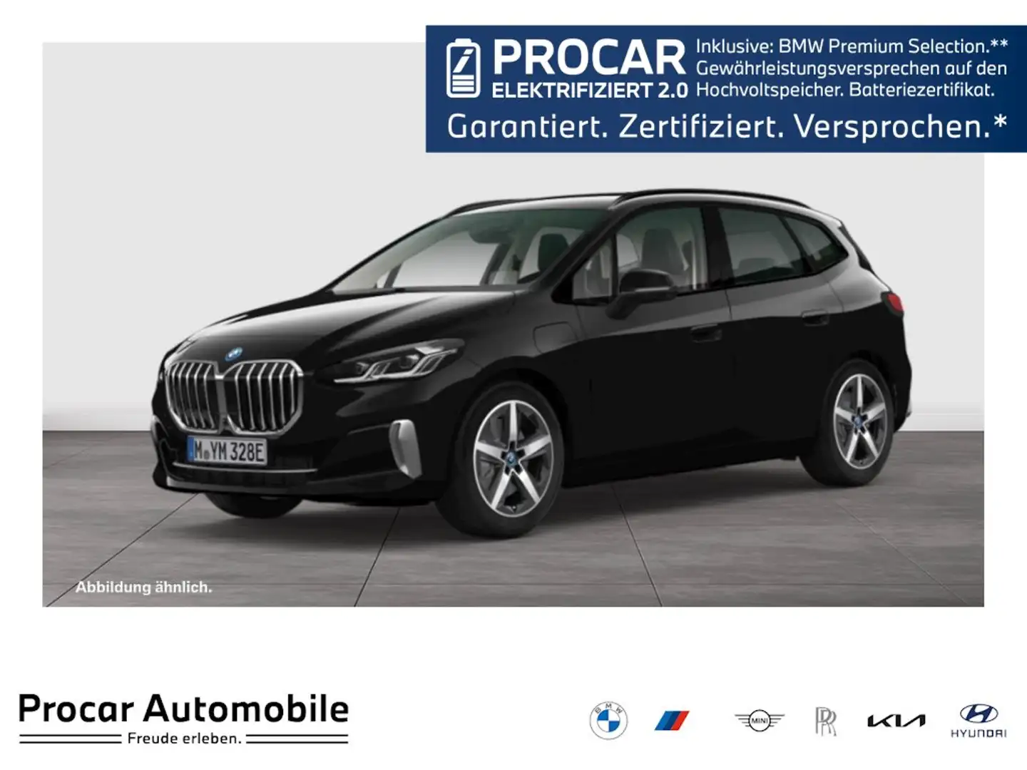 BMW 230 e xDrive H/K+HuD+HuD+DA+DA PLUS+360° Schwarz - 1