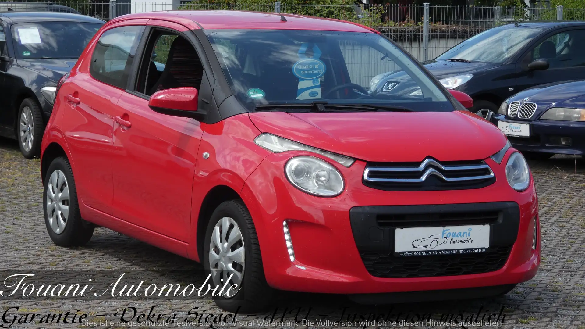 Citroen C1 Feel Klima Servo 12 Monate Garantie Rouge - 1