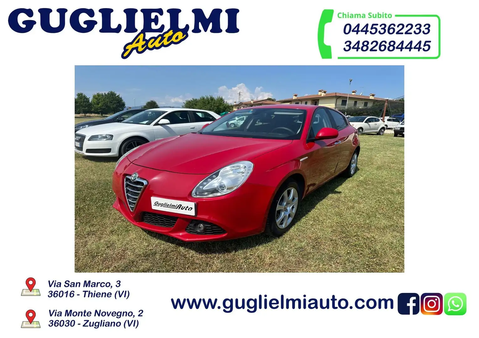 Alfa Romeo Giulietta Giulietta 1.4 Turbo 120 CV Distinctive Rosso - 1